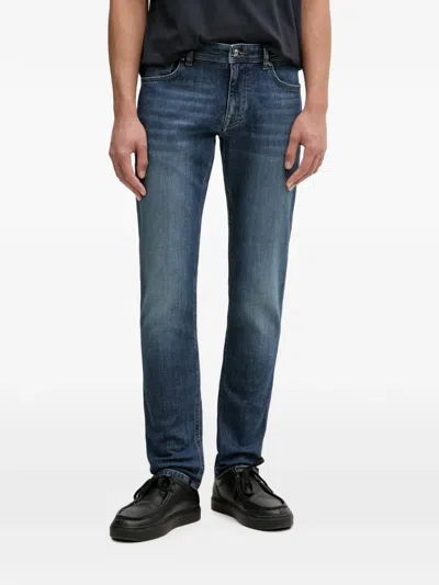 Joop Hamond Faded-whiskered Jeans In Blue