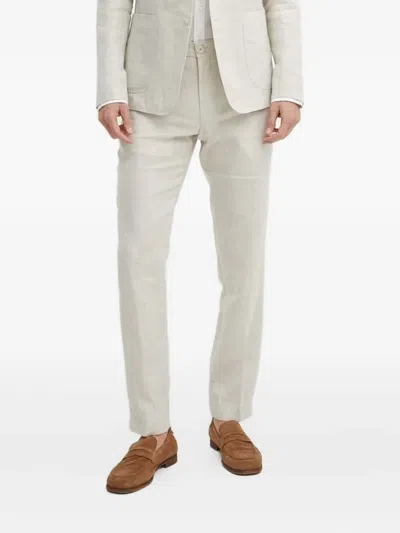 Joop Hank Linen Trousers In White