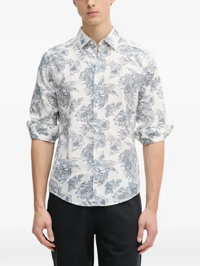 Joop Hansen Long-sleeve Shirt In White