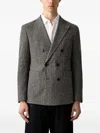 Joop Herringbone Double-breasted Blazer In Multi