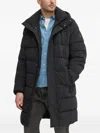 Joop Hooded Padded Coat In Blue