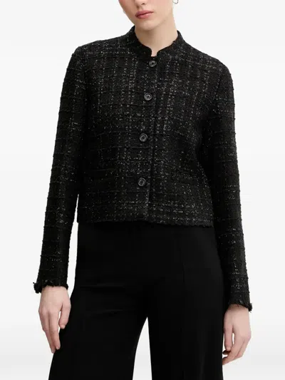 Joop Jacy Tweed Jacket In Black