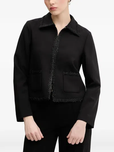 Joop Jady Embellished-collared Jacket In Black