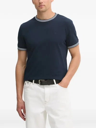 Joop Jose Stripe-trim T-shirt In Blue