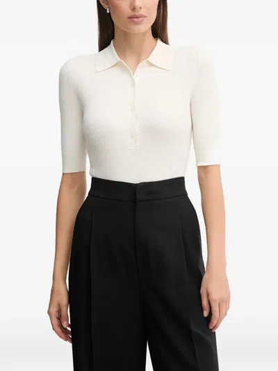 Joop Kalili Half-button Polo Top In White