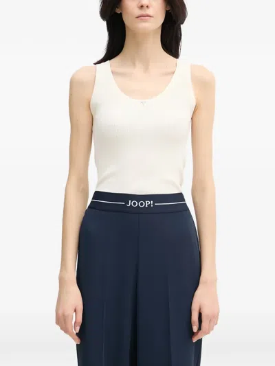 Joop Kespi Ribbed Tank Top In Neutral