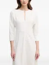 Joop Keyhole Neckline A-line Dress In White