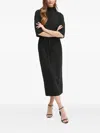 Joop Klea Mock-neck Midi Dress In Black
