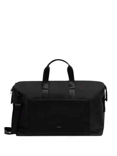 Joop Lanciano Logo-plaque Pebbled-panel Holdall Bag In Black