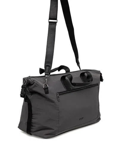Joop Leather-trimmed Holdall In Gray