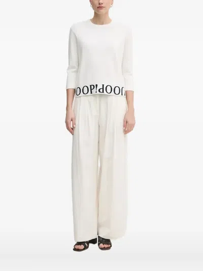Joop Logo-band Knitwear In White