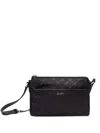 Joop Logo-plaque Jacquard Crossbody Bag In Black