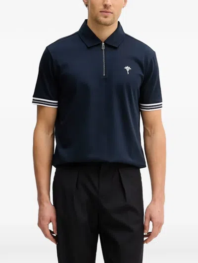 Joop Logo Polo Shirt In Blue