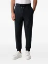 Joop Logo-patch Drawstring Track Pants In Blue