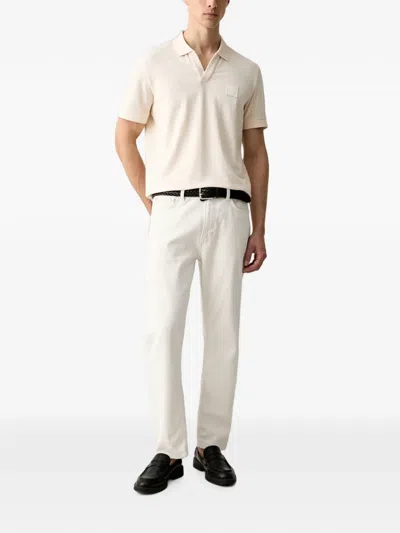 Joop Logo-patch V-neck Shirt In Animal Print