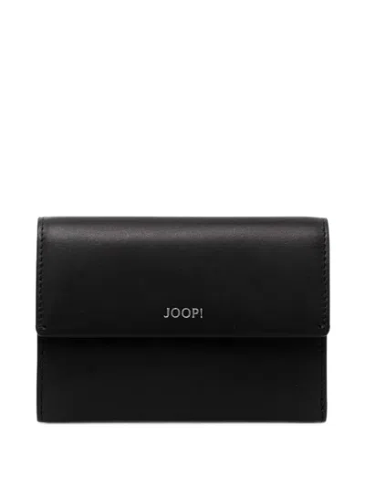 Joop Logo-plaque Leather Wallet In Black