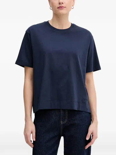 Joop Logo-plaque Short-sleeve T-shirt In Blue