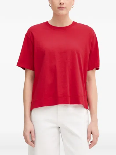 Joop Logo-plaque Short-sleeve T-shirt In Red