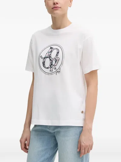 Joop Logo-print Cotton T-shirt In White
