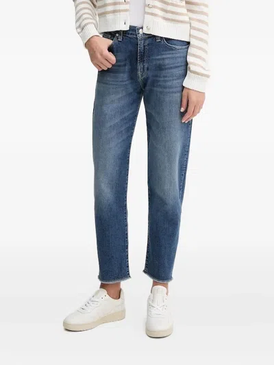 Joop Malou Embroidered-logo Jeans In Brown