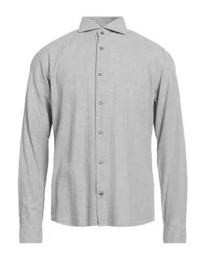 Joop ! Man Shirt Light Grey Size 17 Cotton, Wool