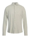 Joop ! Man Shirt Sage Green Size 17 Cotton, Wool