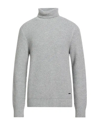 Joop ! Man Turtleneck Grey Size Xxl Recycled Polyamide, Viscose, Wool, Cashmere In Gray