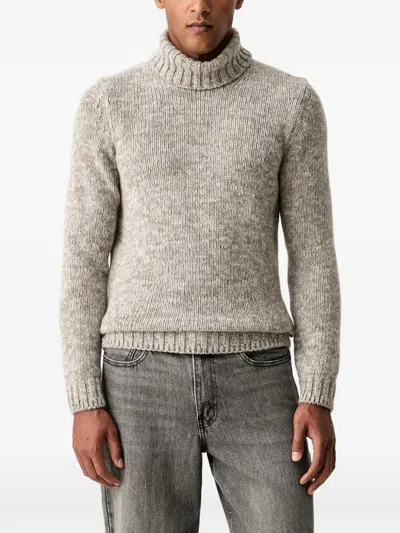 Joop Mélange-effect Roll-neck Sweater In Gray