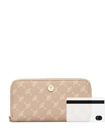 Joop Melete Monogram-pattern Wallet In Neutral