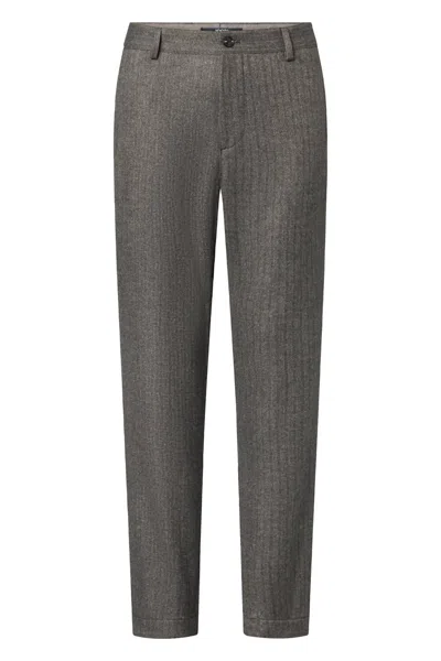 Joop Men's Limonos Stretch Chino Pants In Olive Herringbone In Gray