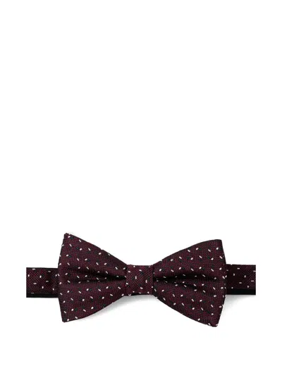 Joop Micro-patterned Bow Tie In Red