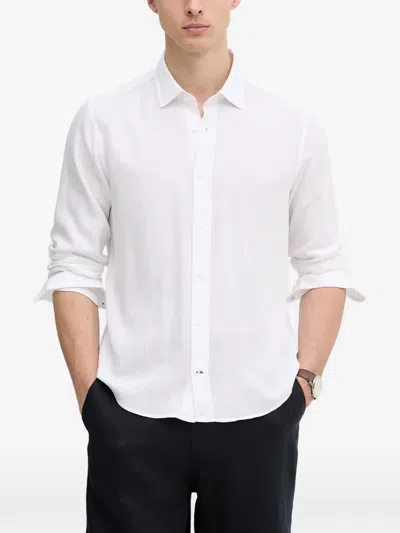 Joop Mike Long-sleeve Shirt In White