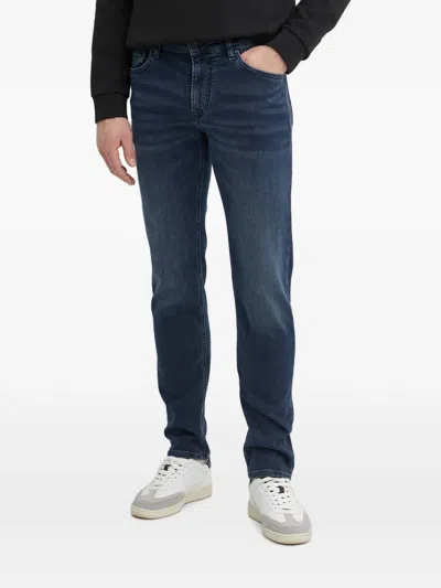 Joop Mitch Logo-patch Jeans In Blue