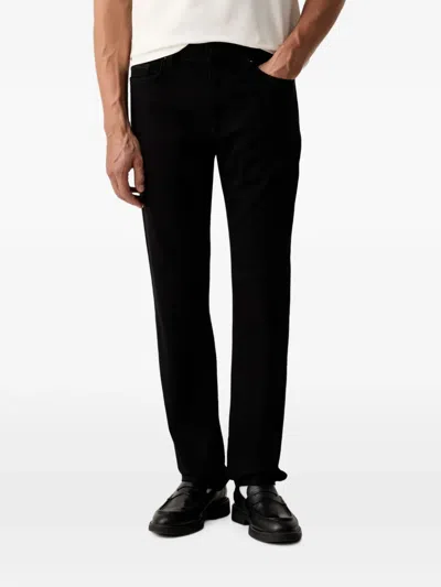 Joop Mitch Logo-patch Straight-leg Jeans In Black