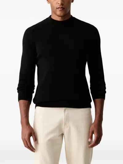 Joop Mock-neck Raglan-sleeve Sweater In Black