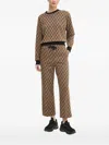 Joop Monogram-print Sweatshirt In Brown