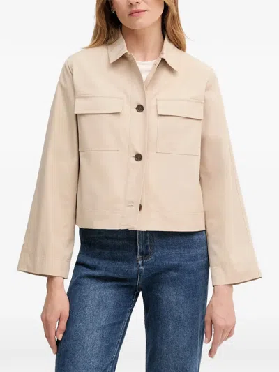 Joop Odelia Flap-pocket Jacket In Neutral
