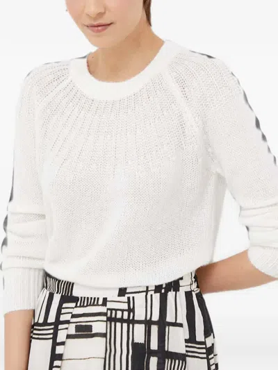 Joop Open-knit Sweater In White