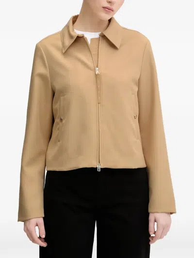 Joop Osane Collared Jacket In Neutral
