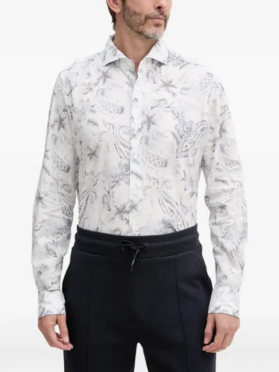Joop Pai Paisley-print Shirt In White
