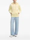 Joop Pattern-embellished Logo-detail Hoodie In Yellow