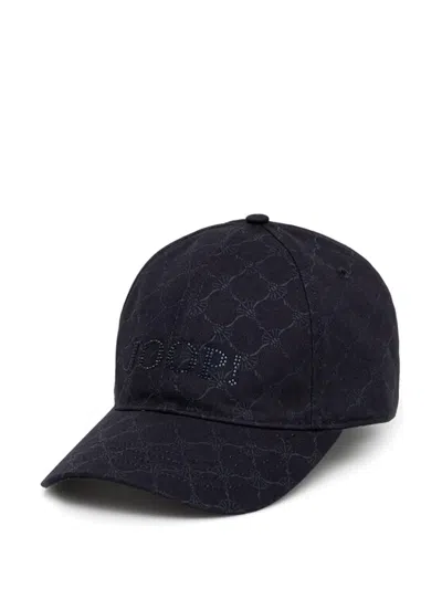 Joop Patterned Baseball Cap In Blue