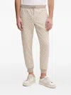 Joop Patterned Drawstring Track Pants In Neutral