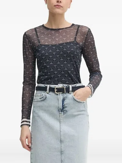 Joop Patterned Top In Blue