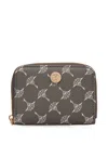 Joop Patterned Zip Wallet In Brown