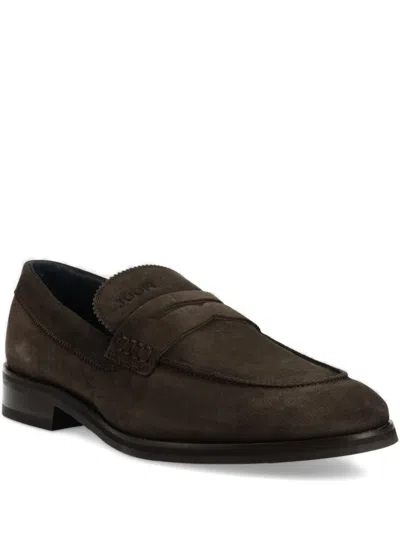 Joop Penny-slotsuede Loafers In Brown