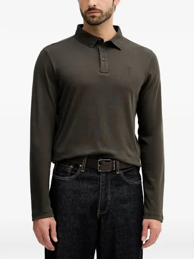 Joop Pero Long-sleeve Polo Shirt In Brown