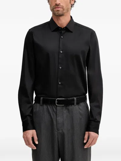 Joop Pit Long-sleeve Shirt In Black