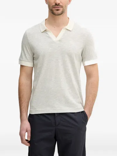 Joop Polo-collar T-shirt In White