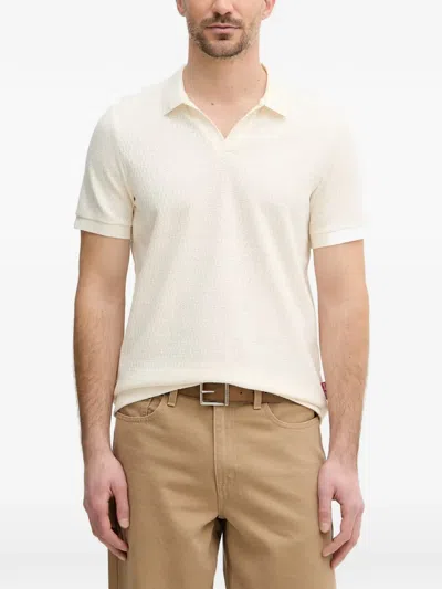 Joop Pono Basket-weave Polo Shirt In Animal Print